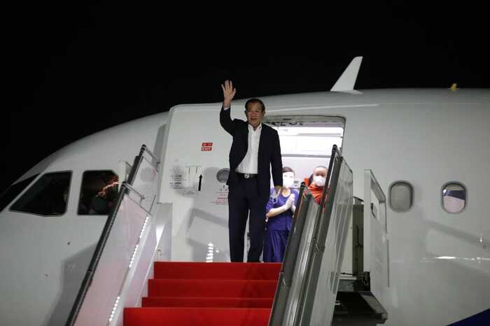 洪森总理结束访韩，返回柬埔寨