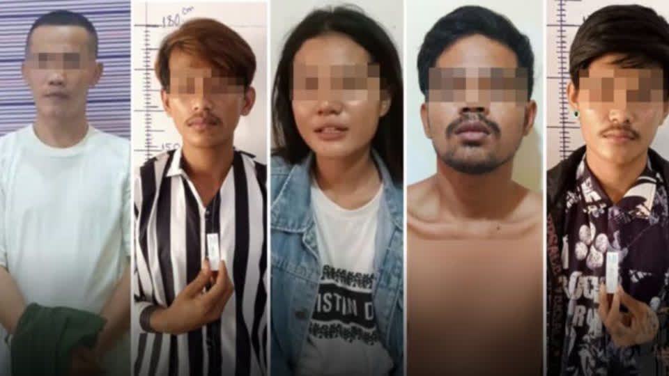 涉嫌半路劫犯人和贩毒！柬埔寨5名男女被捕，包括1名警官！