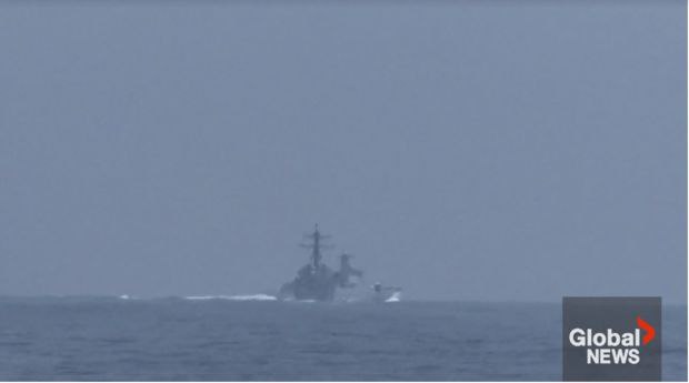 加媒记者声称目睹中国军舰横切逼美舰改道，险些相撞