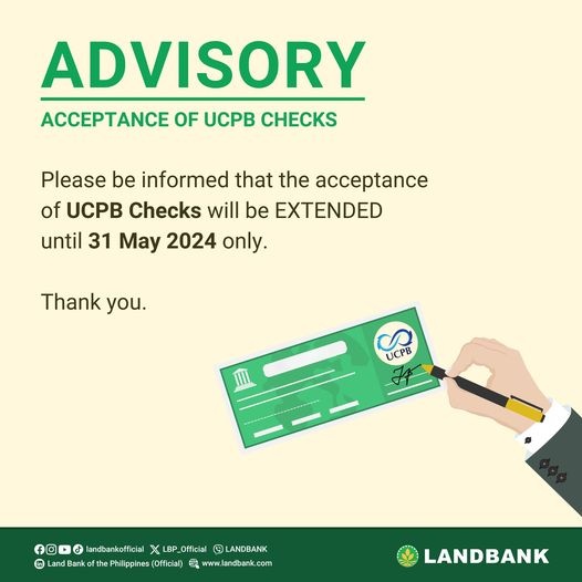 菲律宾银行UCPB支票簿仅剩三个月有效期