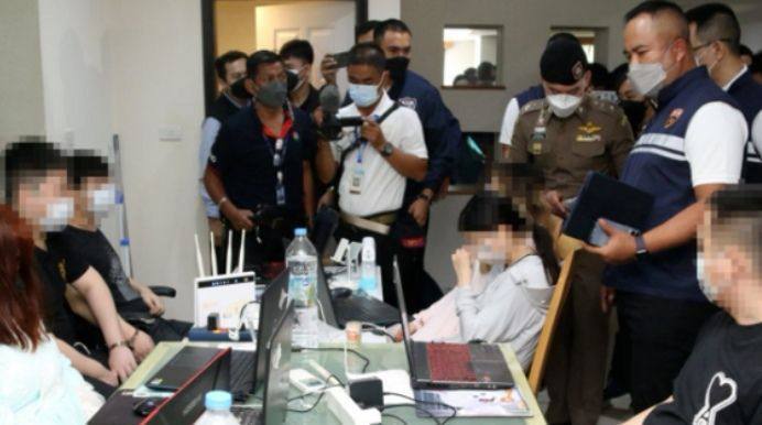中国委托泰国警方抓捕电信诈骗团伙 10人落网，还有11人藏匿潜逃！