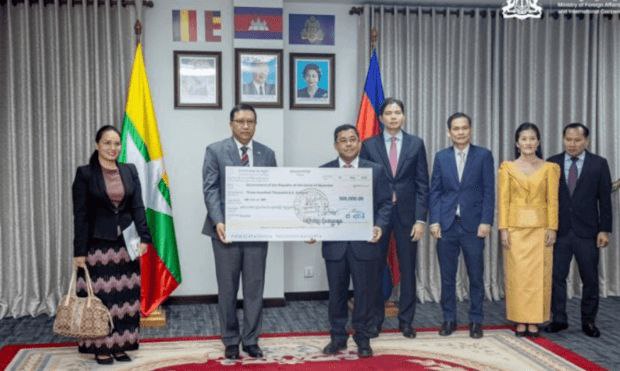 柬埔寨向缅甸提供了30万美元的人道主义援助