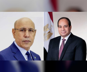 埃及和毛里塔尼亚的领导人强调阿拉伯和非洲联合行动的重要性并讨论地区问题